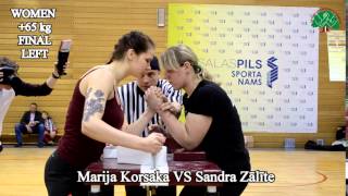 WOMEN +65 kg FINAL  LEFT [LATVIAN NATIONALS 2016 ]