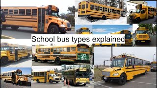 School bus types explained
