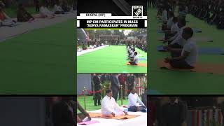 MP CM Mohan Yadav participates in mass ‘Surya Namaskar’ program in Bhopal