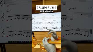 This is a 9 -- b13 -- 9 guideline, which answer the question: how to build a jazz Lick?!