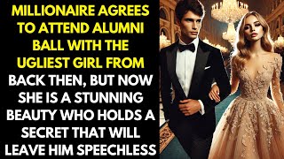 MILLIONAIRE AGREES TO ATTEND ALUMNI BALL WITH THE UGLIEST GIRL FROM BACK THEN, BUT NOW SHE IS...