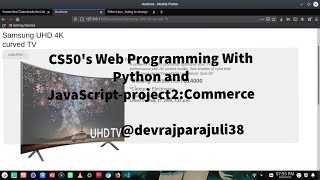 Harvard's CS50 Web Programming With Python and JavaScript-Project2: Commerce