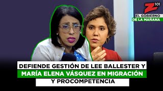 Defiende gestión de Lee Ballester y María Elena Vásquez en Migración y Procompetencia