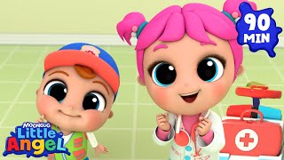 Dr. Jill is Here! Helping Baby John Feel Better + More  | Little Angel Kids Songs \u0026 Nursery Rhymes