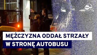 Mężczyzna oddał trzy strzały w stronę autobusu na Mokotowie. Sprawca jest poszukiwany