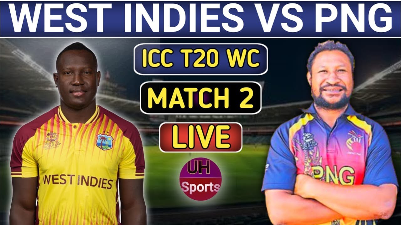 WI Vs PNG Live | West Indies Vs PNG Live Match 2 | T20 World Cup 2024 ...