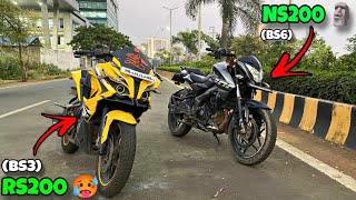 NS200 VS RS200 Comparison: Which One is Better? || NS200(BS6) Vs RS200(BS3) 🔥|| @SharmaRitik