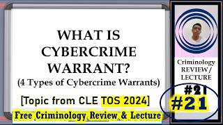 (TOS Topic) WHAT IS CYBERCRIME WARRANT? | FREE Criminology Review & Lecture #21