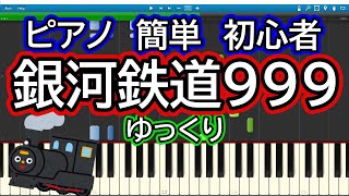 銀河鉄道999／ゴダイゴ ゆっくりドレミ付き簡単ピアノ