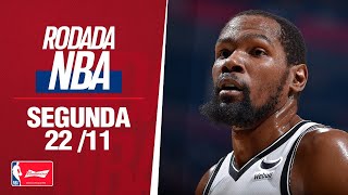 DURANT COMANDA OS NETS, BUCKS VENCEM POR 31 DE DIFERENÇA E MUITO MAIS! - RODADA NBA 22/11