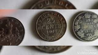 25 Cents 1917-1918 coins values and prices