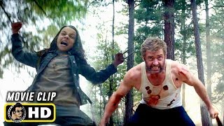 LOGAN (2017) Wolverine and Laura Team Up [HD] Hugh Jackman