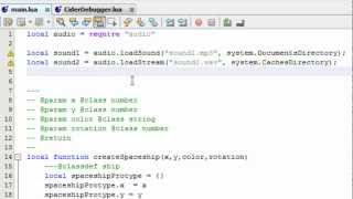 Lua Glider IDE v 1.7 Preview