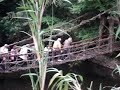 rope bridge at shikoku mura village in takamatsu