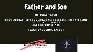 Father and Son Line Dance [Official Tutorial] by Joshua Talbot and Stephen paterson.