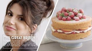 How to make Victoria Sponge Cake - Cake Recipe | The Great British Bake Off