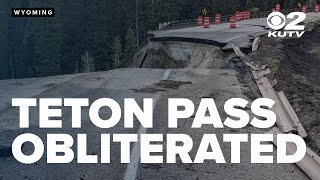 Teton Pass in Wyoming is closed. This WYDOT drone video shows you why.