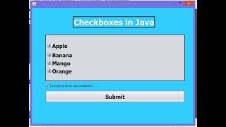 How To work with CheckBoxe In Java Netbeans(User Inteface)