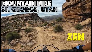 ZEN Trail in St. George, UT- This trail is an ADVENTURE ♦ Slabs, Drops, Climbs,