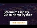 selenium find by class name python