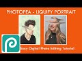 Photopea - Easy Photo Editing Tutorial -  Liquify image / Portrait - Henrietta Harris Style - AO1