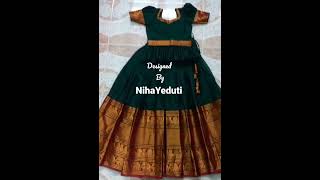 Narayanpet Handloom Lehenga Designs For Kids 2023 Models || NihaYeduti Saree Collections ||