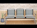 GARDEN DECO | 3 (Three) SEATER WAITING AREA CHAIR | STAINLESS STEEL | FOR HOSPITAL & AIRPORT CHAIR