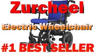 Zurcheel Electric Wheelchair: Lightweight Foldable for Adults Seniors 30 Lbs (B0D7HKYD5H)