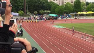 東京都5.6支部学年別陸上競技大会2年男子100m決勝