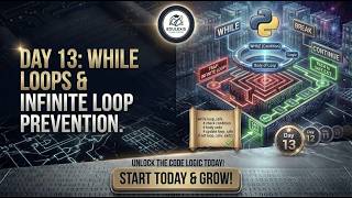 Day 13 : Python While Loops Tutorial: How to Prevent Infinite Loops🚀🐍 | EDULEXIS |