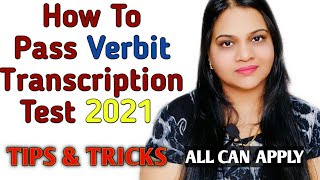 How To Pass Verbit Transcription Test |Work From home|Part Time Job For Student |Typing Jobs Online