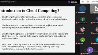 Webinar on Google Cloud Computing Platform (GCP)