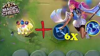 1 HIT LUNOX!  ||  3 STAR DAMAGE MACHINE  ||  MAGIC CHESS MOBILE LEGENDS