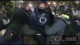 Mace shot at protesters, press at Penn State - Full October 24, 2022 Video