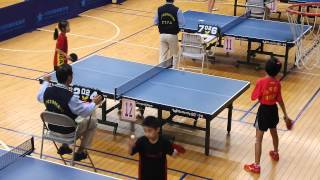 桌球入門~PingPong,Table Tennis網路御書房,103.12.13北市中正盃吉林紅第一輪第二點(侯沁恩VS雨農)