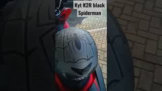 Helm KYT K2R Black Spiderman ‼️ Badas