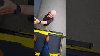 Testing Scania Irizar i6s wheelchair lift, on the break time