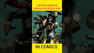 Captain America And Black Widow Age In Comics #shorts #marvel