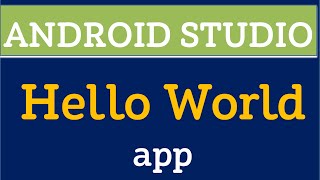 Android Studio tutorial # 01 - Hello World app