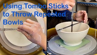 784. Using Tombo Sticks to Throw 3 Identical Noodle Bowls with Hsin-Chuen Lin 林新春 三個碗組拉坯示範