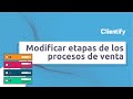 Ventas - Modificar etapas de los procesos de venta