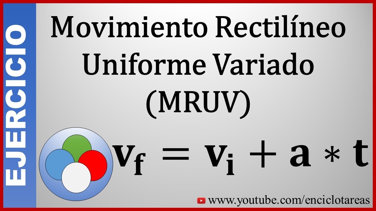 Ejercicio Resuelto- (MRUV) -Aceleración, Velocidad Y Distancia - YouTube