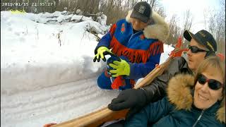 സൈബീരിയന്ഹസ്കി ഡോഗ് സ്ലെഡ്ഡിംഗ്   Husky Dog Sledding in Fort Chipewyan