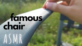 famous chair🙌ASMR | For Eevy! Tap-Scratch-Trace-Click Outdoors😊