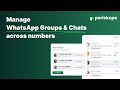 Manage WhatsApp Groups & Chats across multiple numbers