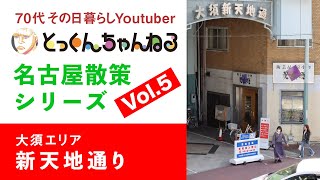 70代その日暮らしYoutuber@tokkun73 名古屋散策シリーズ Vol.5 新天地通り