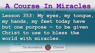 Lesson 353 Course In Miracles