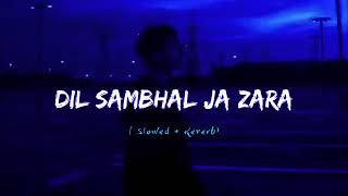 Dil sambhal ja zara lofi song | dil sambhal ja jara lofi song | new lofi song | new song #lofi