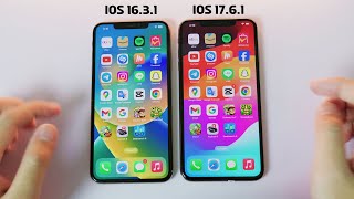 iOS 16.3.1 VS iOS 17.6.1 Latest on iPhone XS MAX - Full SPEED TEST