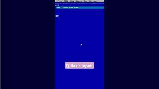 input statement in QBasic #qbasic #input #code #basic